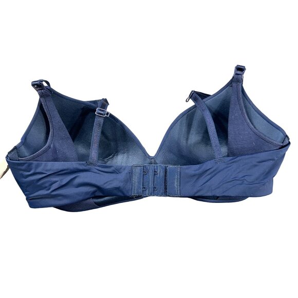 Auden Women's Sz 34B Nursing Bra Lightly Lined Wireless Two Way Straps Blue New - Picture 2 of 14